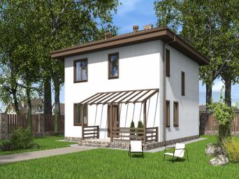 Двухэтажный дом с кухней-гостиной и четыремя спальнями