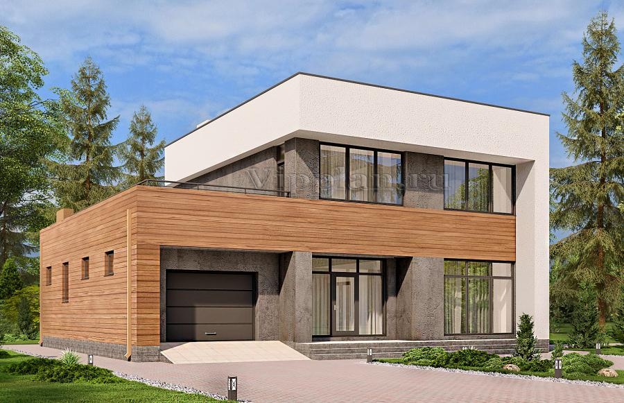 Двухэтажный дом с тремя спальнями, террасой и гаражом